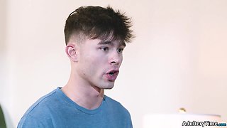 Stepmom Aderes Quin Threesome With Enzo East And Elias Cash