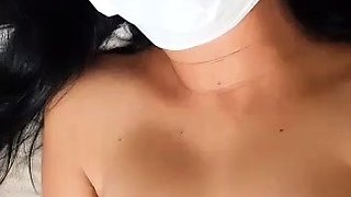 Japanese black girl toys masturbation