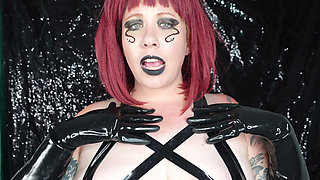 Weight Gain Curse From Demoness in Latex Gloves