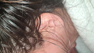 Stepmom Giving Deepthroat Blowjob to Horney Stepson