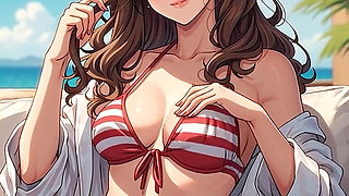 AI Generated Cartoon content, Uncensored video of 18 Year old Anime Girl, 3D Cartoon on closeup by Kiidzy Animates