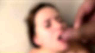 Petite Latina Babe Swallows Hot Piss