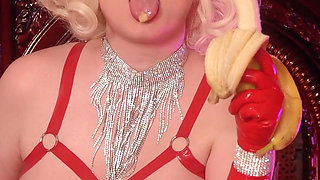 Femdom POV cuckold video from latex mistress