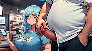 Cartoon fantasies and animated erotica in public situations