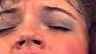 Cum Dripping Face After Sloppy Deepthroat Pounding