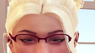 Boss Fucking Secretary After Partners Left the Office