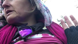 It’s Rather Nippy Out! Playing with My Boobs and Bush During a Freezing Walk in the Woods!
