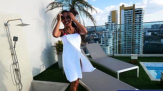 Bubble butt Thai GF first time anal fuck