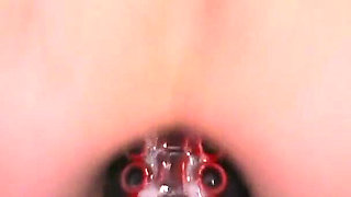 Teen Babe Ride Thick Monster Dildo. Orgasm. Gape