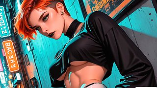 Redhead street siren fucks you hard in the public alley