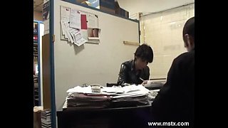 Amateur Brunette Secretary Squirting Blowjob Casting - French Vintage Fun