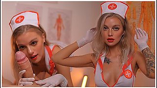 Horny Nurse In Latex Gloves Has Her Own Treatment Method