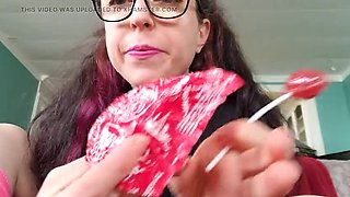 Nerdy Faery Loves Lollipops In Her Tight Asshole - Sweet Food Insertion Fetish