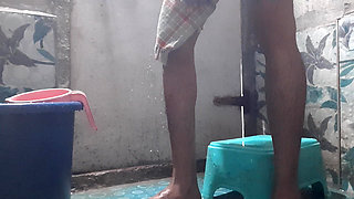 Shower Indian Bathroom Man Black Big Cock Handjob