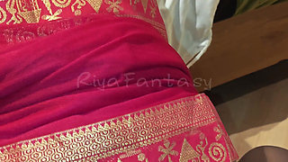 Riya in Saree Part 41 Reverse Cowgirl and Pussy Masturbation