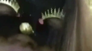 The Sluts of the Woods: the Priest Fucks One Girl on the Hood While the Other Masturbates with the Banana