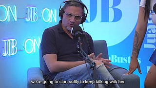 Oiled Latina with Beautiful Tits Kataleya Ross Hops up the Vibrator Machine Until She Cums! Juan Bustos Podcast