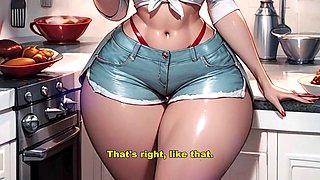 Bouncy girl gives handjob while begging for cock in her pussy - Hentai JOI