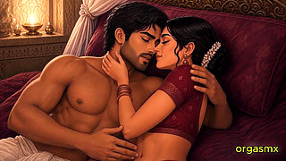 Desi Bride Wedding Night Intimate Romance - Ai Created Video