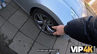 Vip4k. she showcased me her tits in public, and i sold them a car