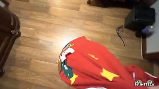 Christmas alone with StepMom part 3. I Unexpected Suck Step Son Cock. (taboo, blowjob, deepthroat)
