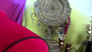 Pregnant Ebony Lesbians Masturbate Together On The Sofa