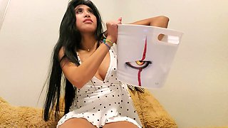 Asian MILF Sucks Big Cock And Jerks Out Cum