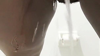 Sqauting Bathroom Pissing Compilation