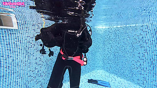 Vintage Mask & 8mm Wetsuit Underwater Scuba Bliss