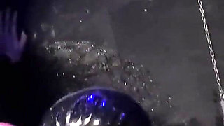 Gimp fucked in the dirty toilet