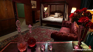 Hot Fiance Spies on Her Grooms Bachelor Party and Gets Punished