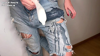 Horny Stepmother was caught with 2 Big Cocks by Step Son