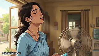 Unexpected Entry of Mechanic in Bedroom. Hindi 2D Animation