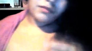 Arab Babe Shows Off Her Big Tits on Webcam