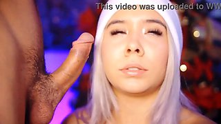 Valentina, the Big-Bottomed Blonde, Finds Joy in Sucking Cock Until Her Mouth Is Full, Her Throat Her Temple!