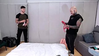 Redhead MILF Gets a Threesome with Her Husband and Brother-in-law Until She Takes Every Drop