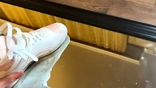 German Amateur Dirty Talk Footjob - Inked Teen Anni Angel