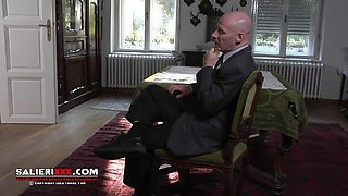 Old Man Don Fernando Pounds Teen Edy Montana and Busty Brunette Wife in Wild Swinger Party Blowjob Fren