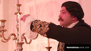 AUBREY KATE's Royal 3some orgies DOUBLE FEATURE with TS G