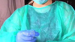 Nurse Decided to Try Out My Dick in Practice, Fast Jerking off