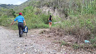 Busty Latina Stepdaughter Fucked Hard By Old Man In Jungle - Big Ass & Wet Pussy