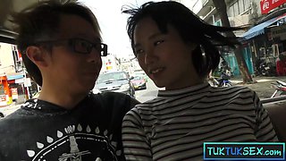 Amateur Thai COUGAR picked up for a rail