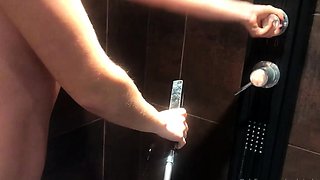 Amateur selfshot round fingers and toy inside the pussy