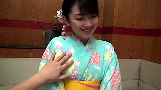 Busty japanese teen fingering on camera