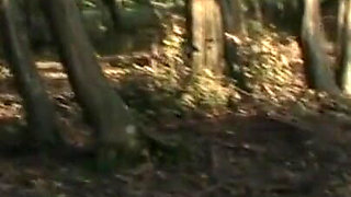 Humiliating hanging and anal penetrated in the forest