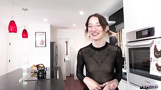 Stormy and Stormy's fishnet stockings sex