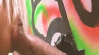 Fucking in Places Scene-2_blonde with a Big Ass in Lingerie Enjoys Sex in a Public Bathroom