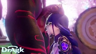 Dragk's Raiden Compilation - 3D Animated Cosplay Sex Interracial Cowgirl Position Feet Anal Creampie