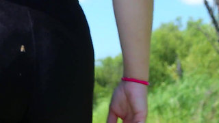 136- My Butt in Black Shiny Leggings Will Entice You, and You'll Follow Me to the Ends of the Earth!) *60fps