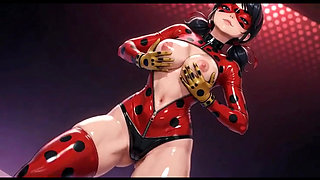 Ladybug Shiny Latex Hentai Tease Big Tits Compilation